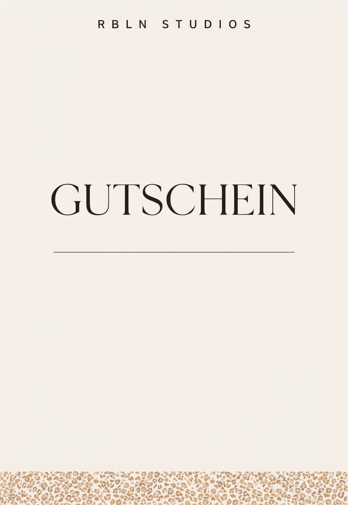 RBLN STUDIOS Geschenkgutschein