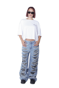 Cropped Shirt Soul Sister - White