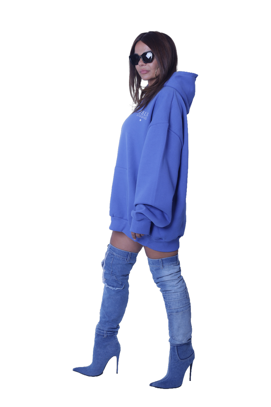 Oversize Long Hoodie - One for all, all for one