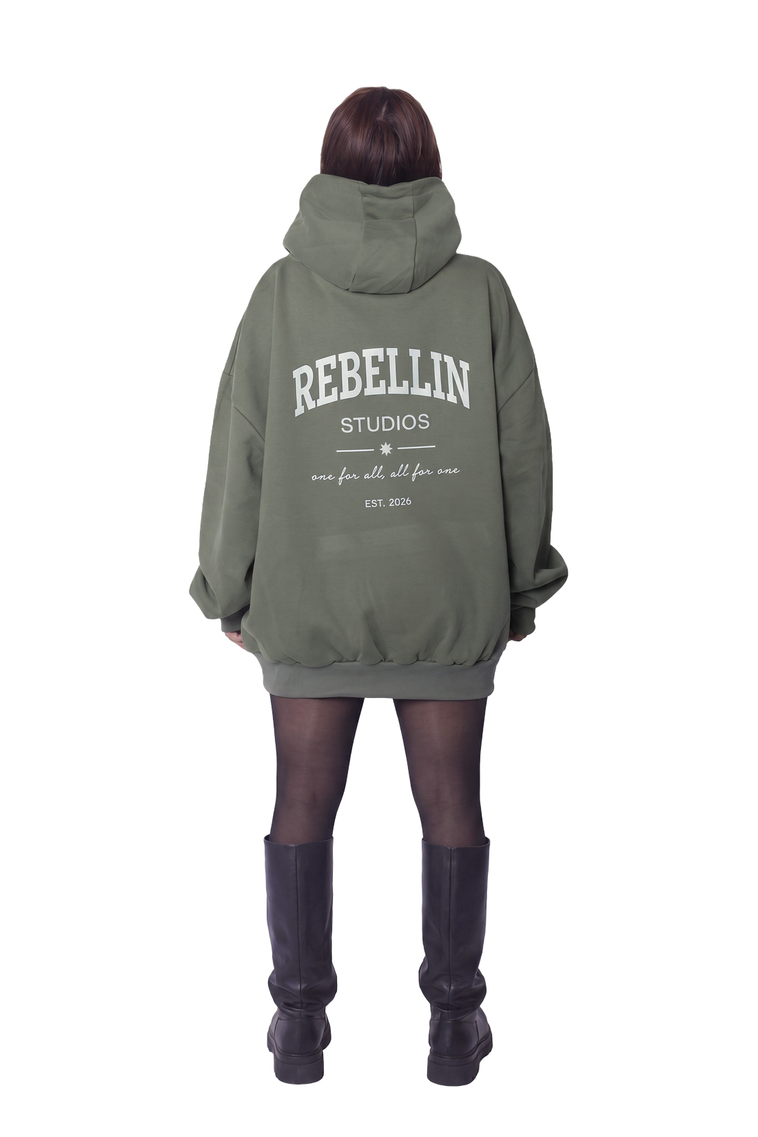 Oversize Long Hoodie - One for all, all for one