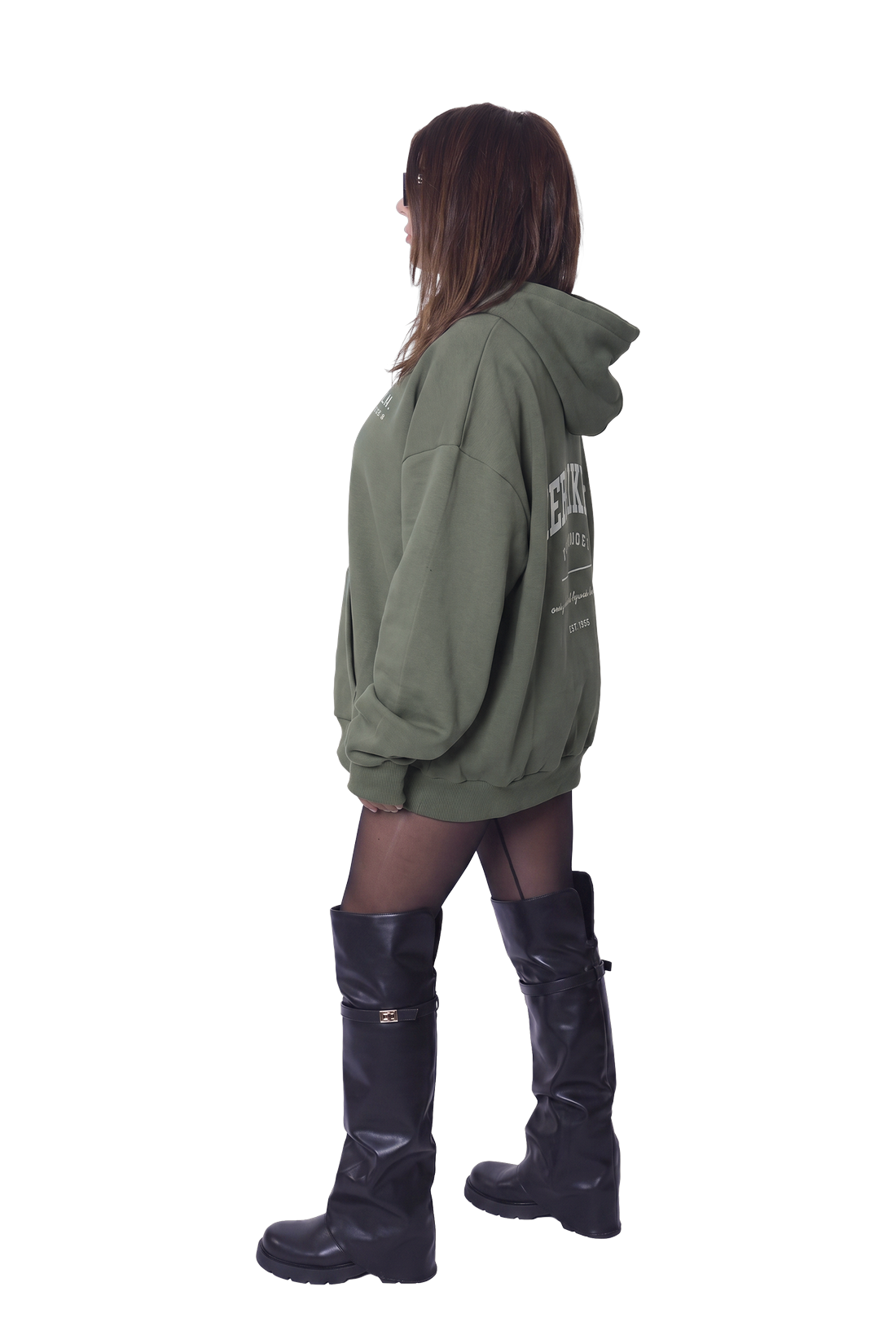 Oversize Long Hoodie - One for all, all for one