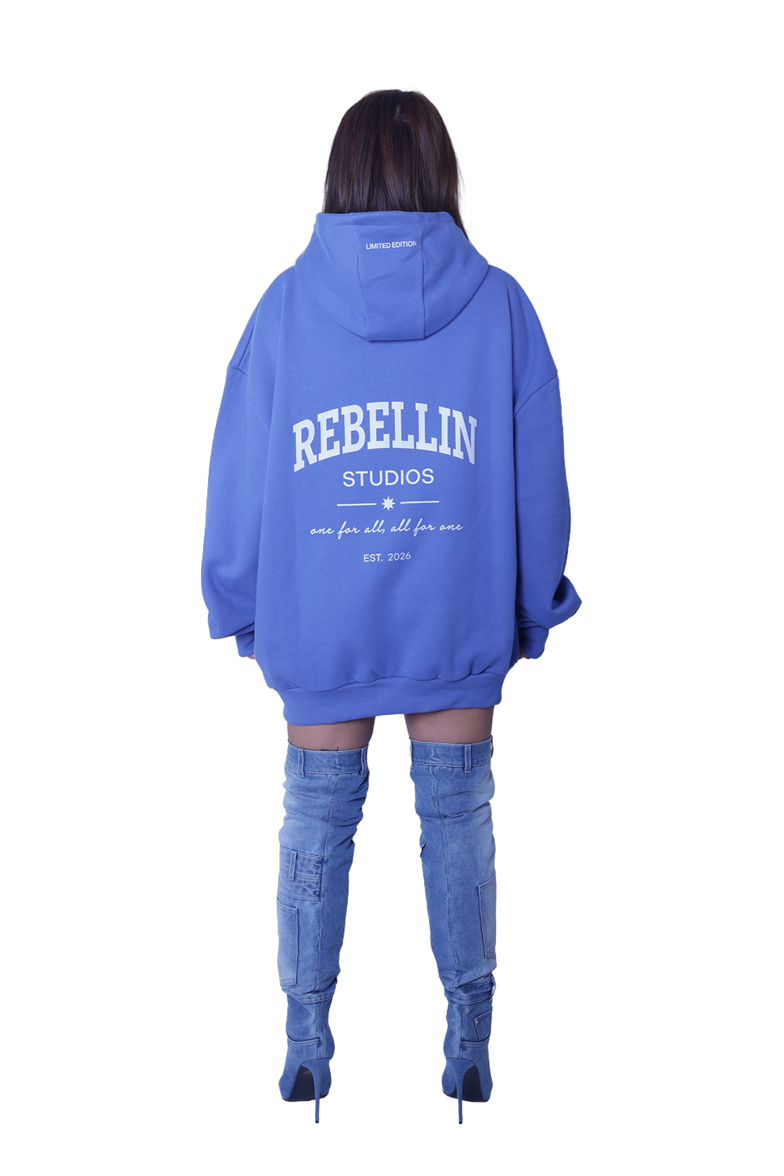 Oversize Long Hoodie - One for all, all for one